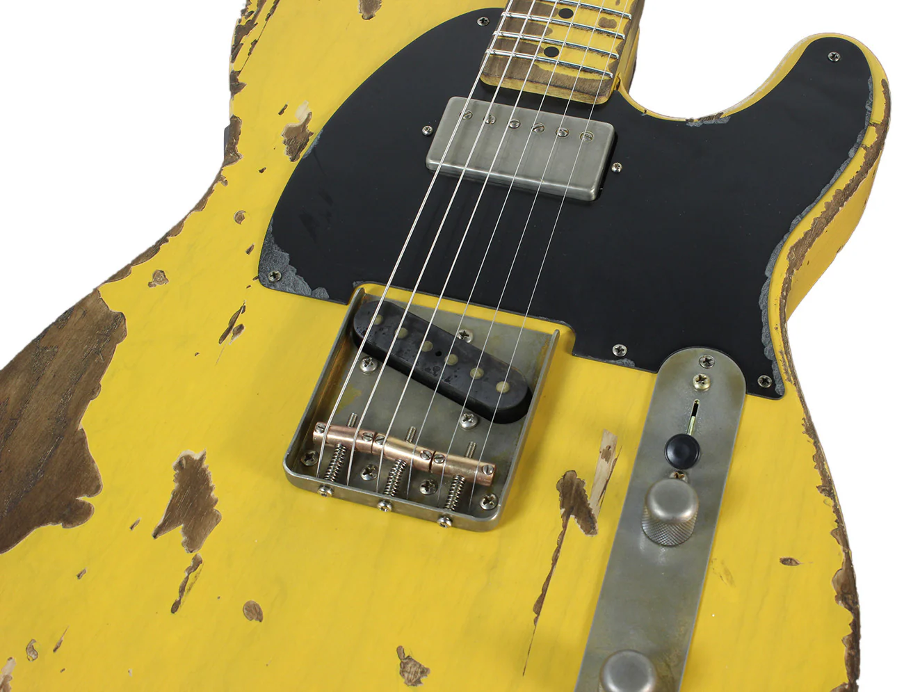 Nash T52 Guitar, Butterscotch Blonde, Humbucker - Image 7