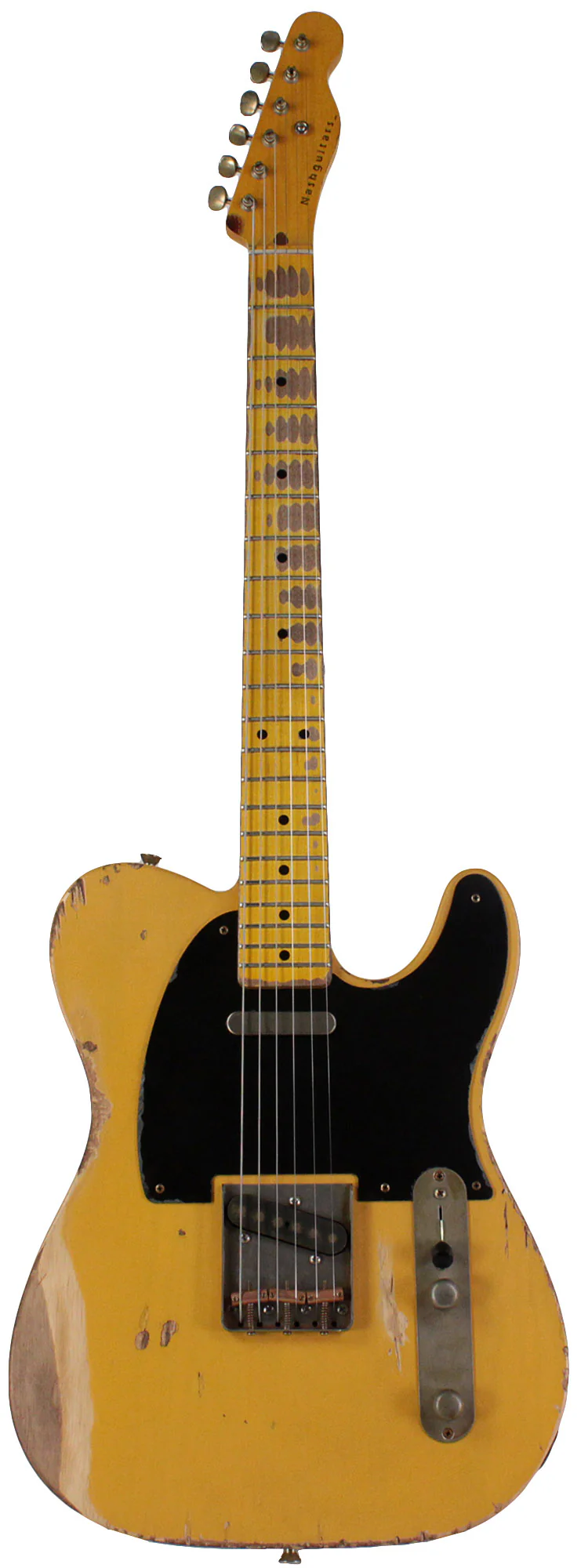 Nash T52 Guitar, Butterscotch Blonde, Heavy Aging