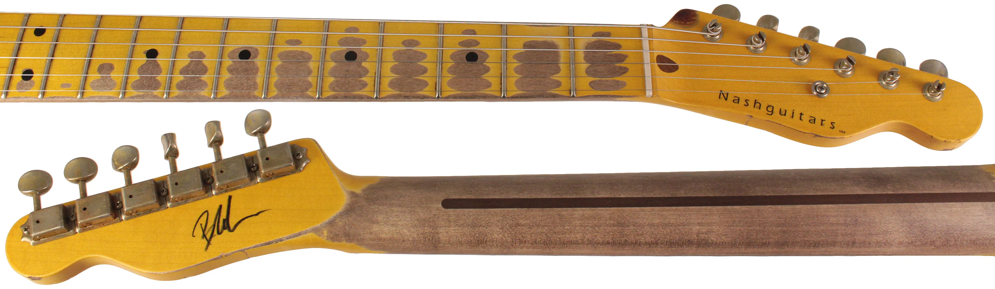 Nash T52 Guitar, Butterscotch Blonde, Heavy Aging - Image 8