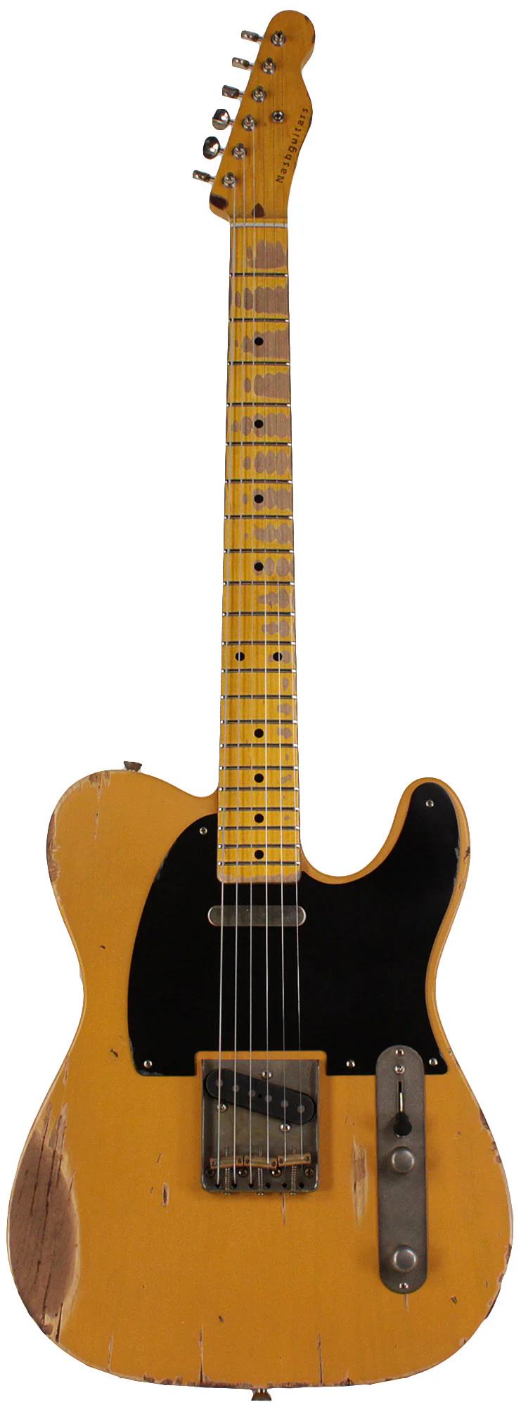 Nash T52 Guitar, Butterscotch Blonde, Heavy Aging