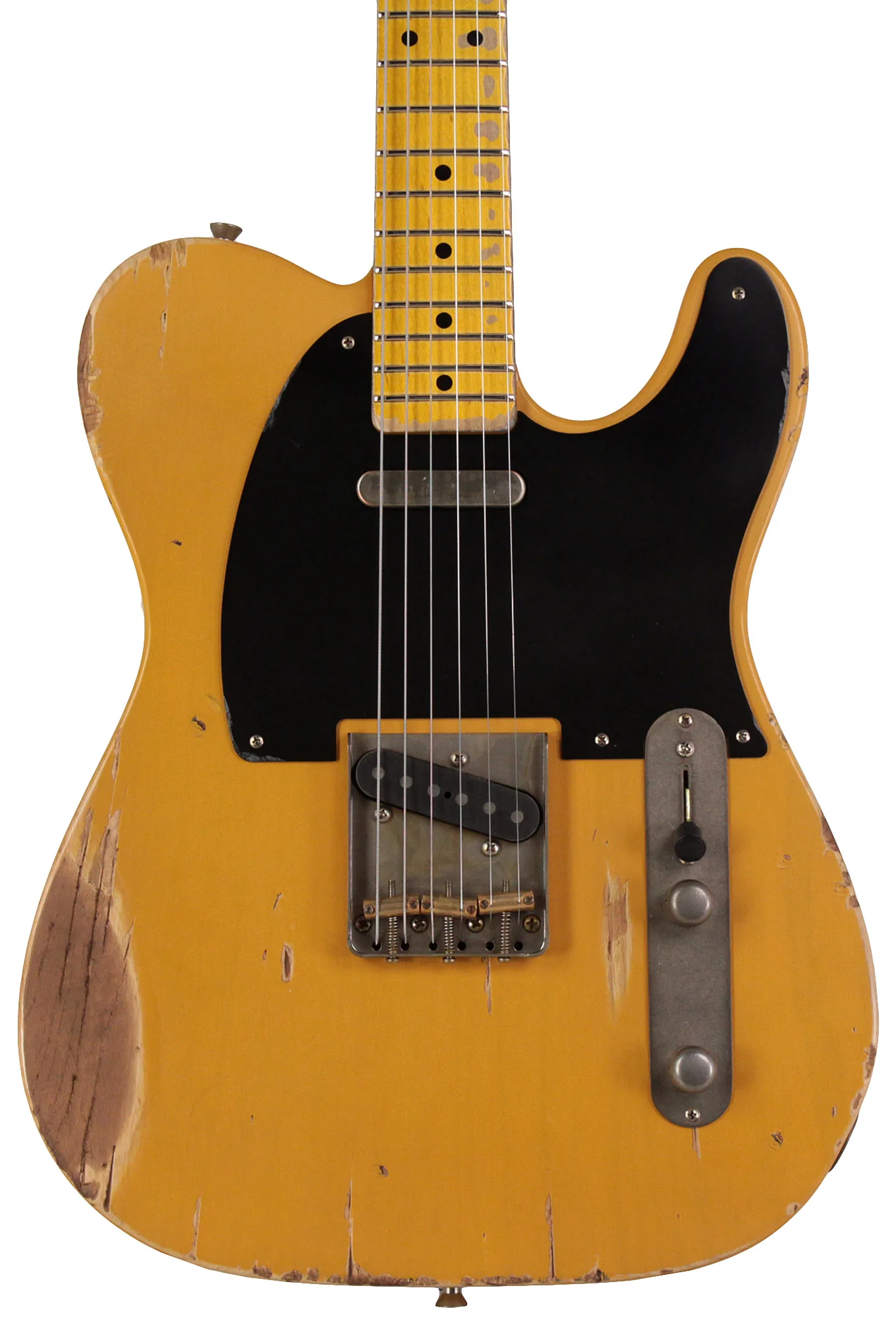Nash T52 Guitar, Butterscotch Blonde, Heavy Aging - Image 5