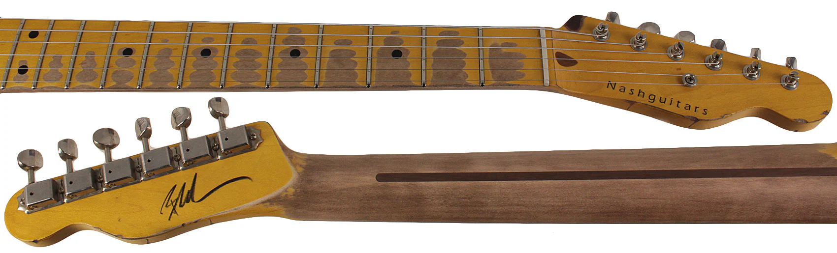 Nash T52 Guitar, Butterscotch Blonde, Heavy Aging - Image 8