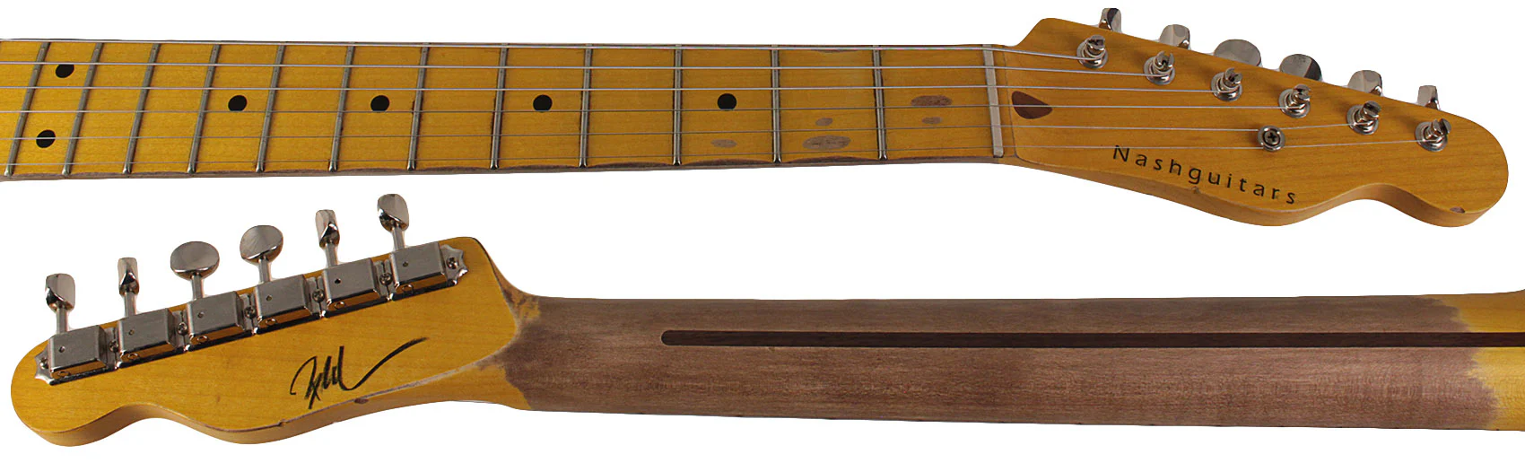 Nash T52 Guitar, Butterscotch Blonde, Light Aging - Image 7