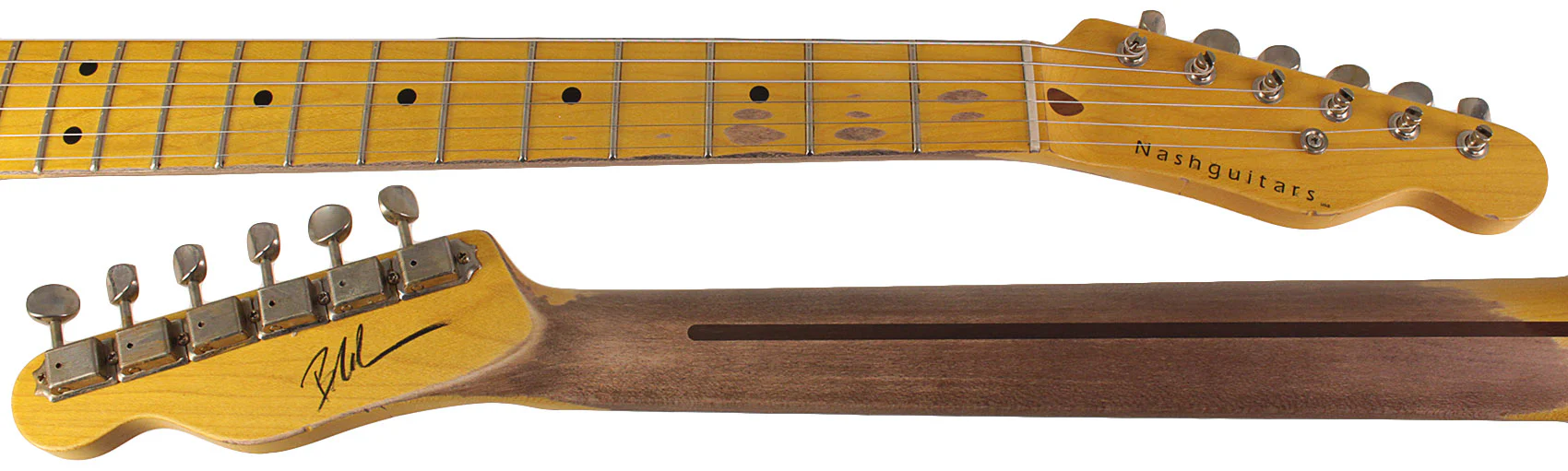 Nash T52 Guitar, Butterscotch Blonde, Light Aging - Image 7