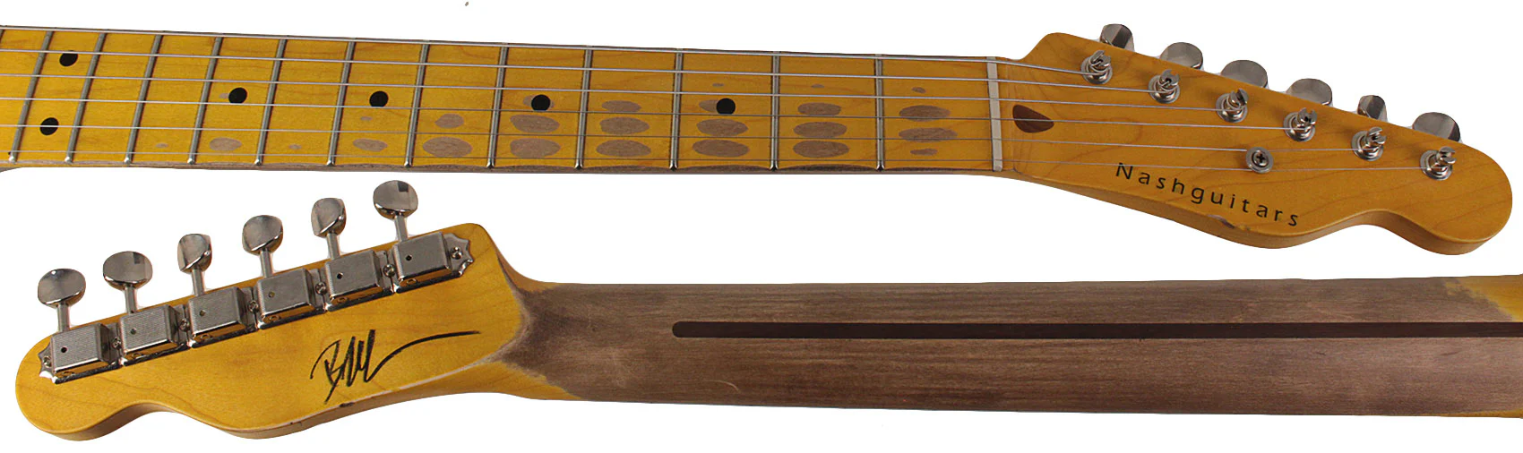 Nash T52 Guitar, Butterscotch Blonde, Medium Aging - Image 8