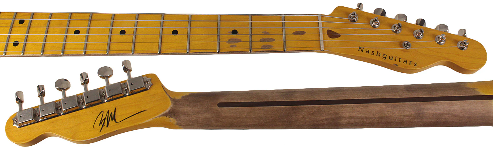 Nash T52 Guitar, Olympic White, Light Aging - Image 7