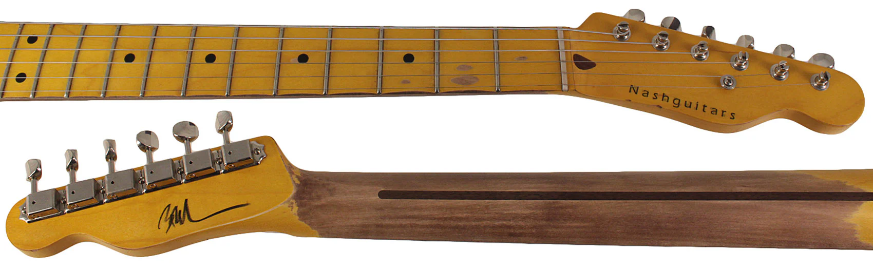 Nash T52 Guitar, Olympic White, Light Aging - Image 7