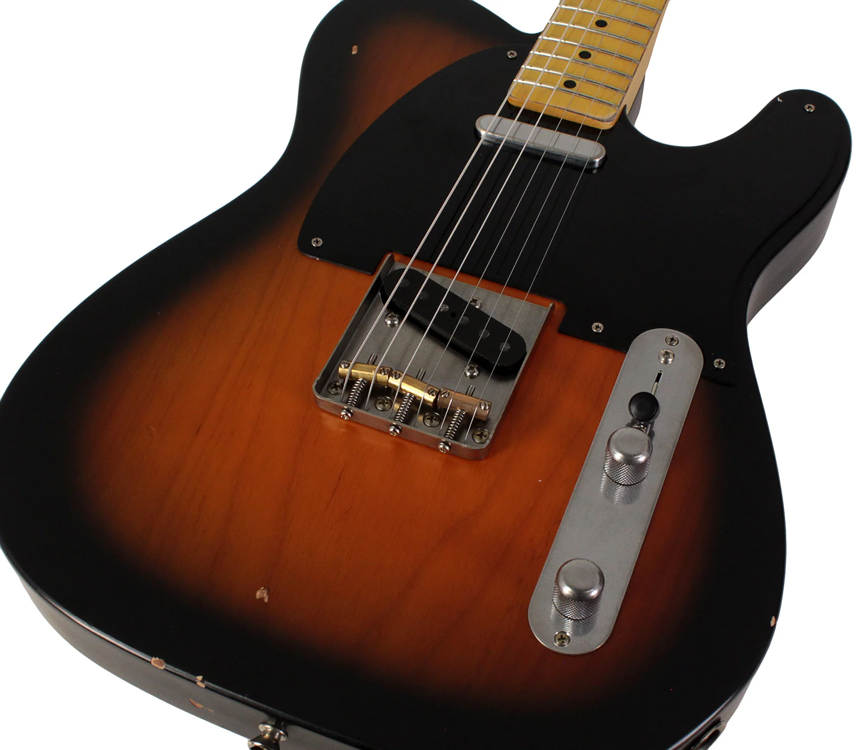 Nash T52 Guitar, Two Tone Burst, Light Aging - Image 3