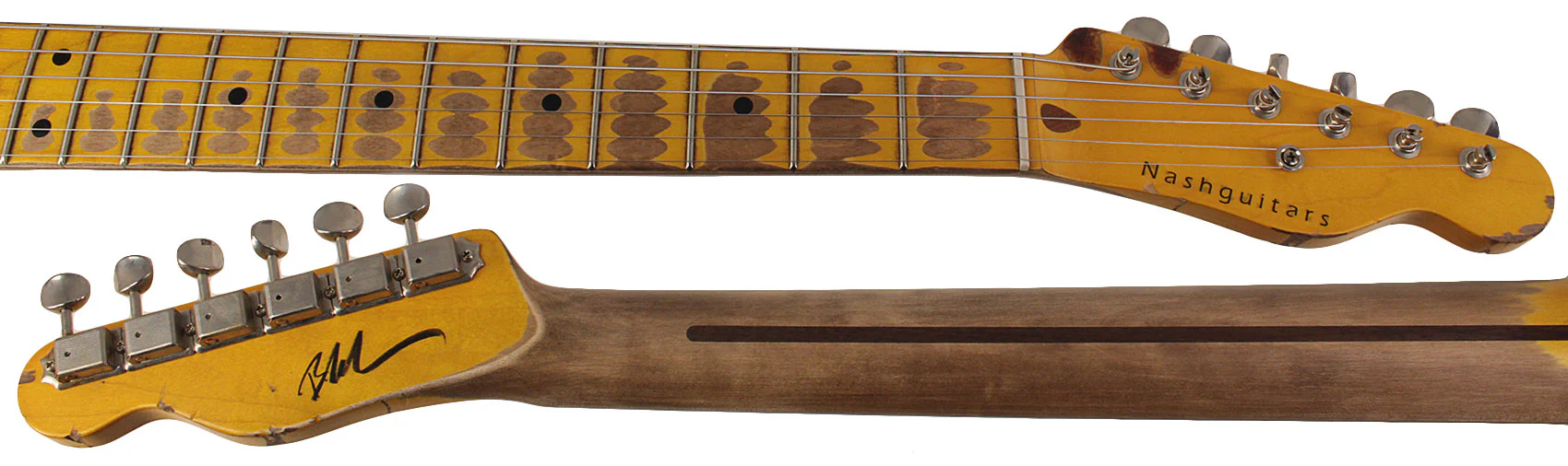 Nash T52 Guitar, Vintage Amber, Extra Heavy Relic - Image 8
