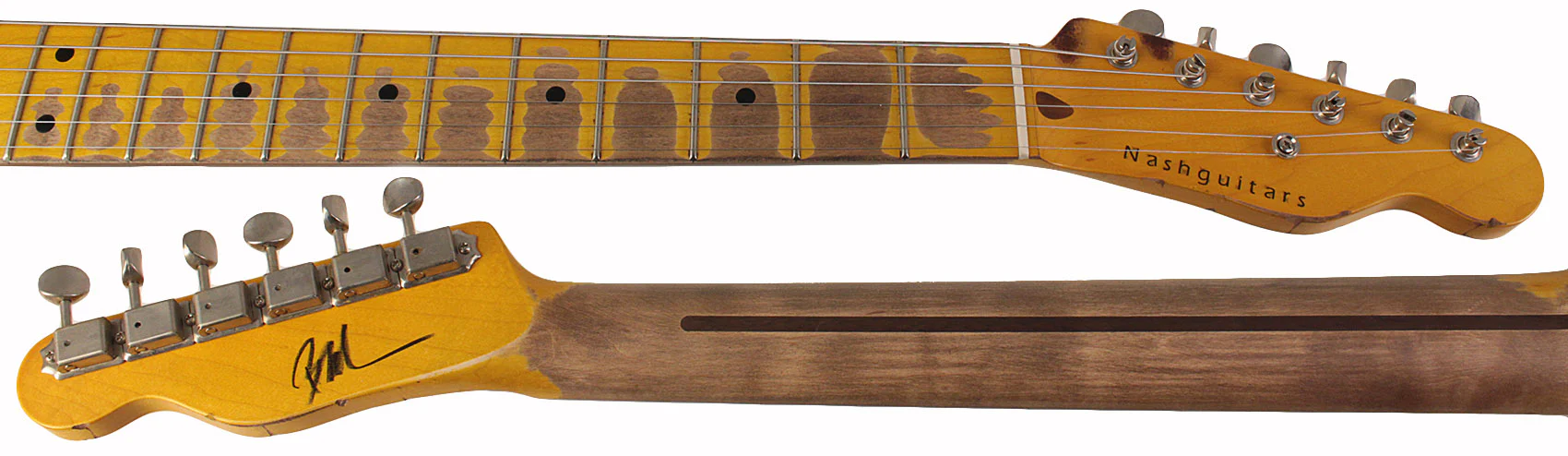 Nash T52 Guitar, Vintage Amber, Extra Heavy Relic - Image 9