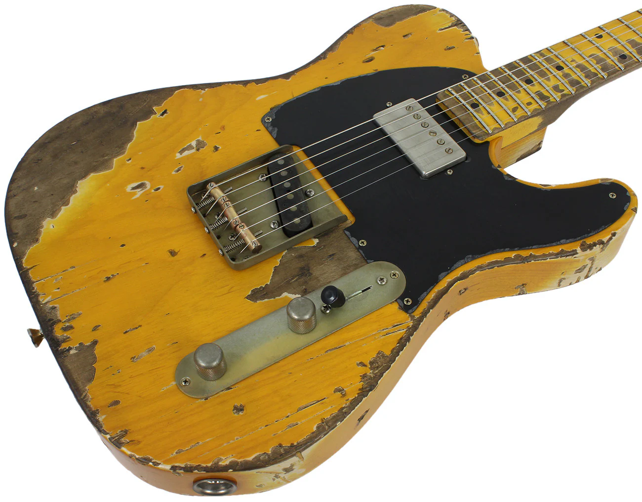 Nash T52 Guitar, Vintage Amber, Humbucker, Extra-Heavy Relic - Image 2