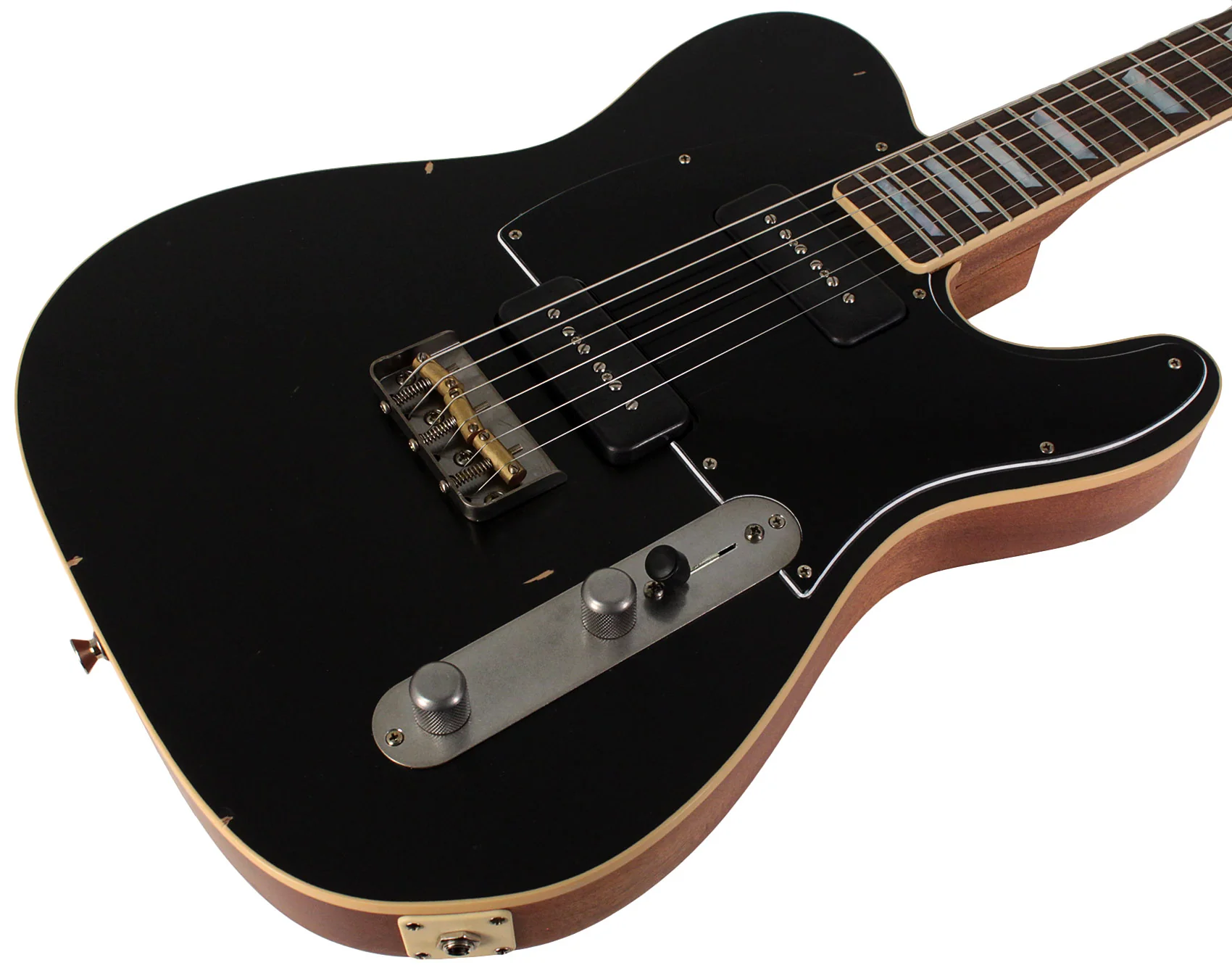 Nash T56 Guitar, Black Beauty, P90's, Light Aging - Image 2