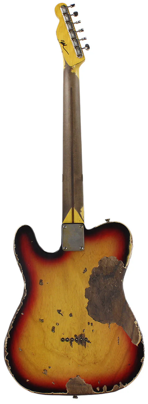 Nash T57 Guitar, 3 Tone Sunburst, Extra Heavy Relic - Image 5