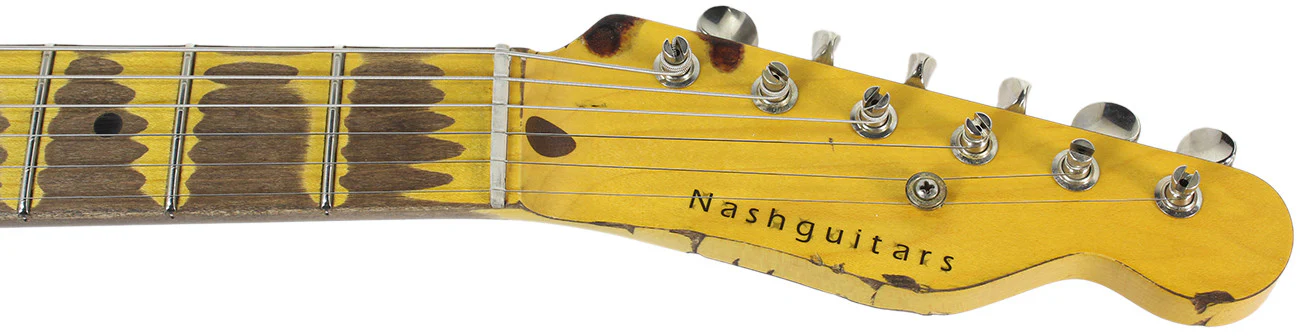 Nash T57 Guitar, 3 Tone Sunburst, Extra Heavy Relic - Image 8