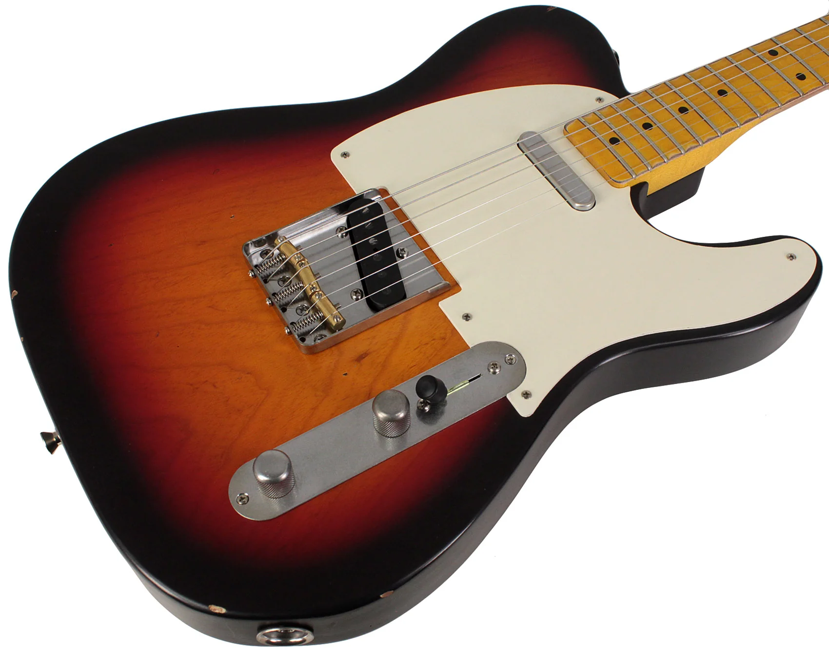 Nash T57 Guitar, 3-Tone Sunburst, Light Aging - Image 2