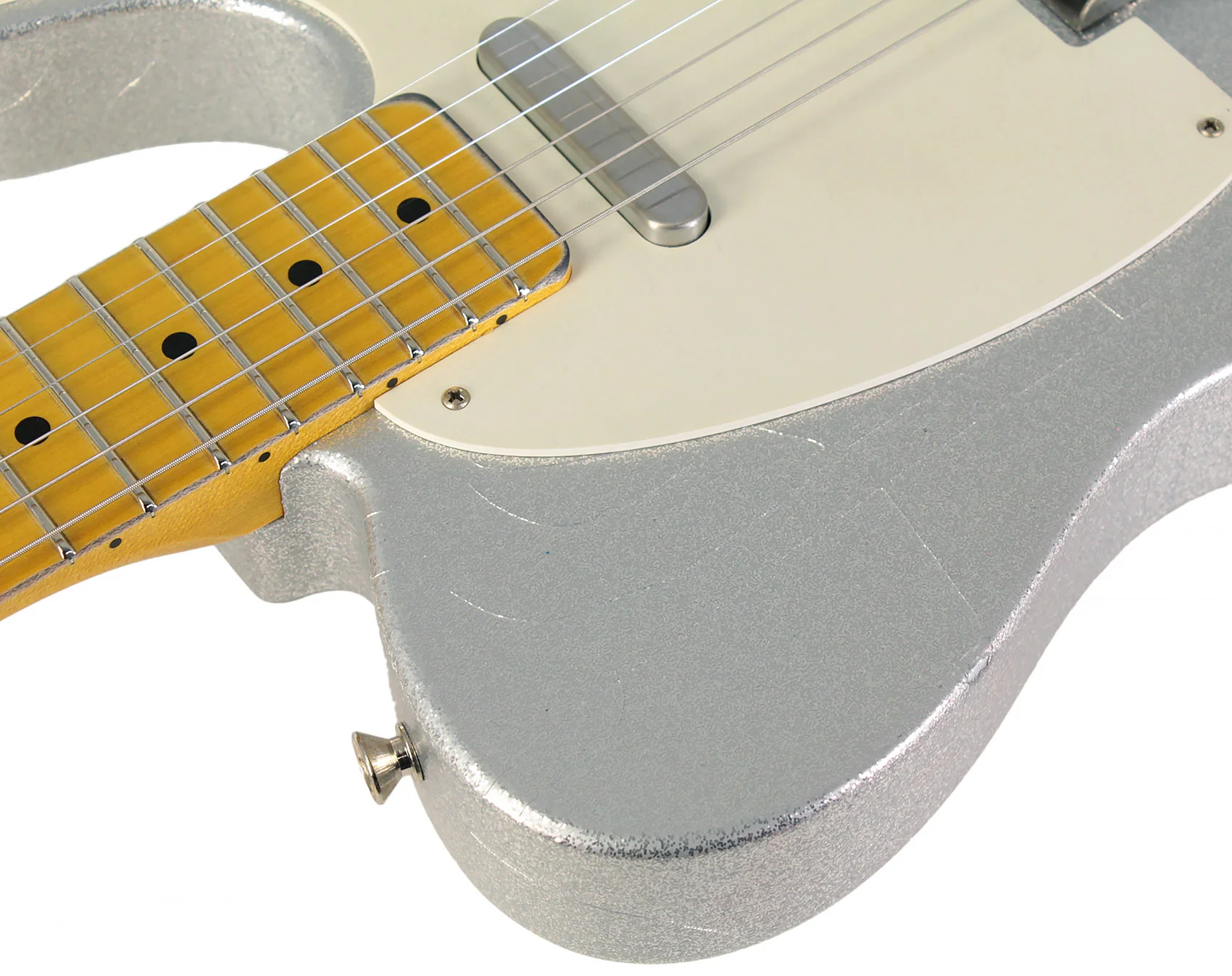 Nash T57 Guitar, Silver Sparkle, Light Aging - Image 5