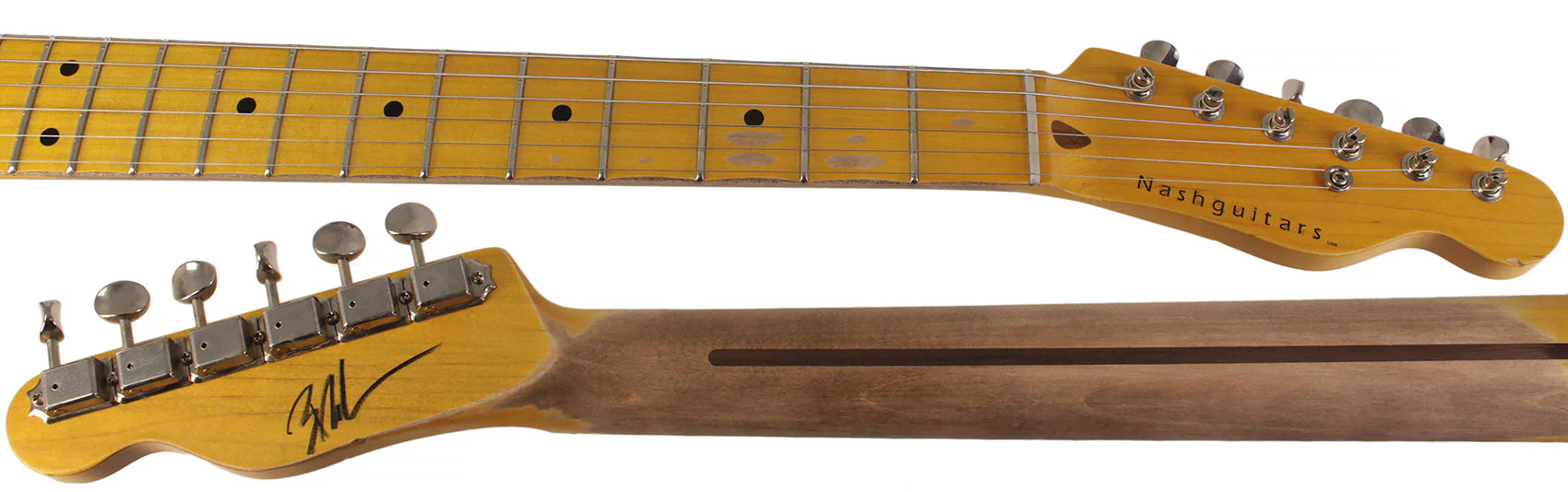 Nash T57 Guitar, Silver Sparkle, Light Aging - Image 9