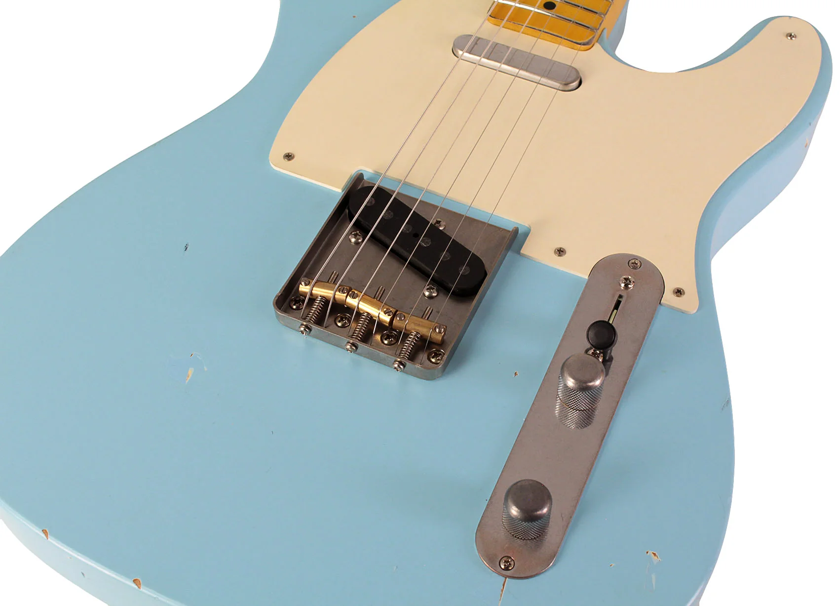 Nash T57 Guitar, Sonic Blue, Light Aging - Image 3