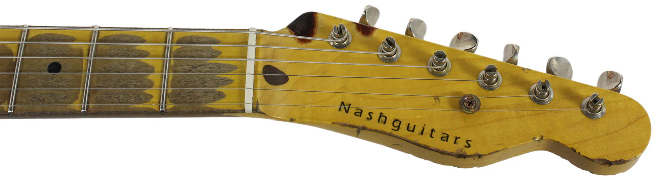 Nash T57 Guitar, Turquoise over 3 Tone Sunburst, Very Heavy Relic - Image 8