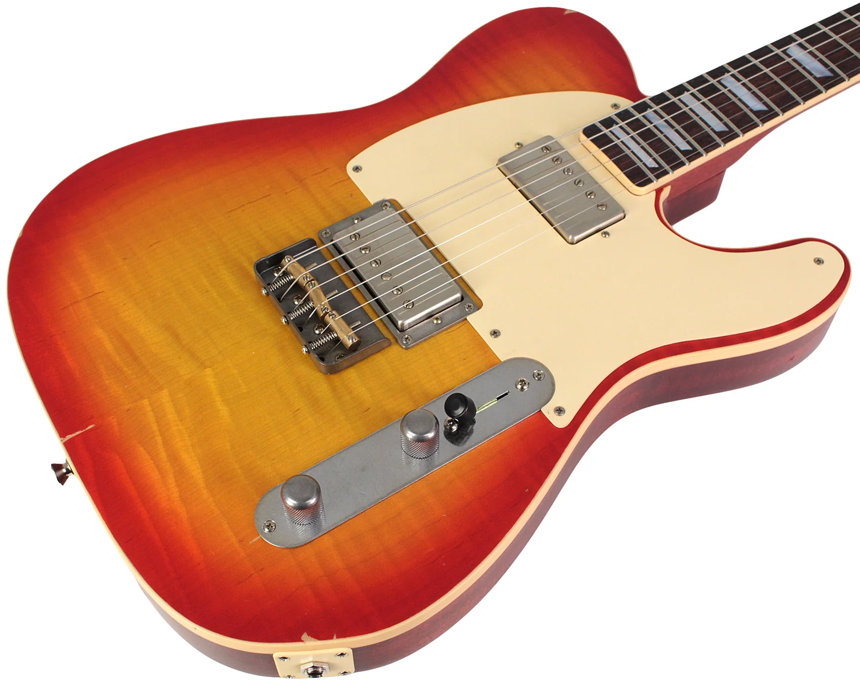 Nash T59FLM Flame Top Guitar, Cherry Sunburst, Light Aging - Image 2