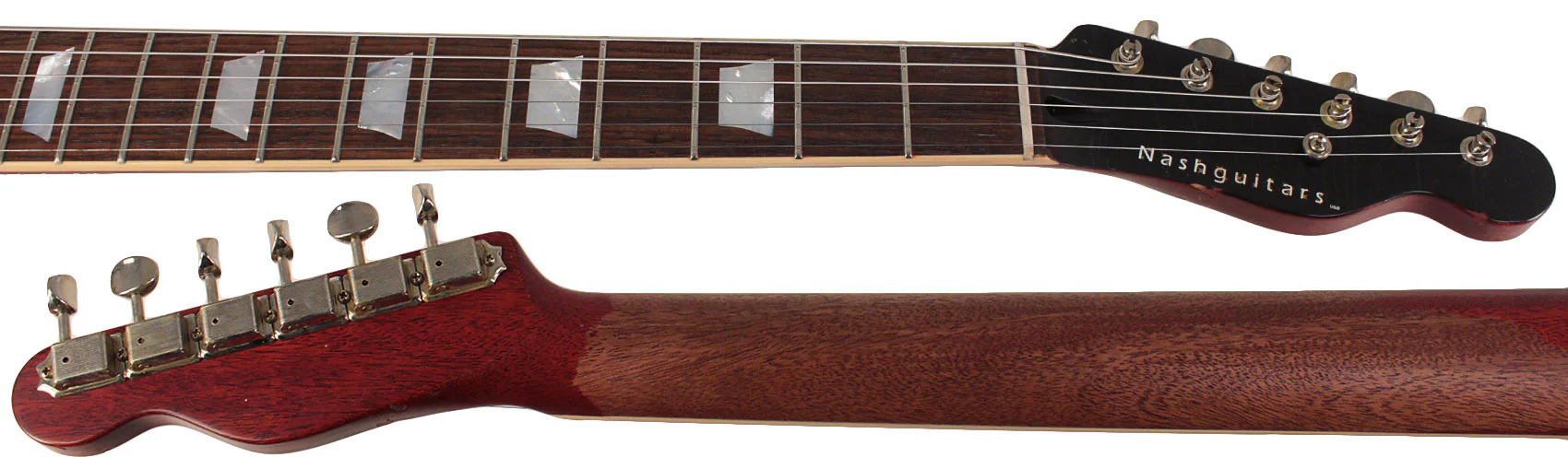 Nash T59FLM Flame Top Guitar, Cherry Sunburst, Light Aging - Image 8