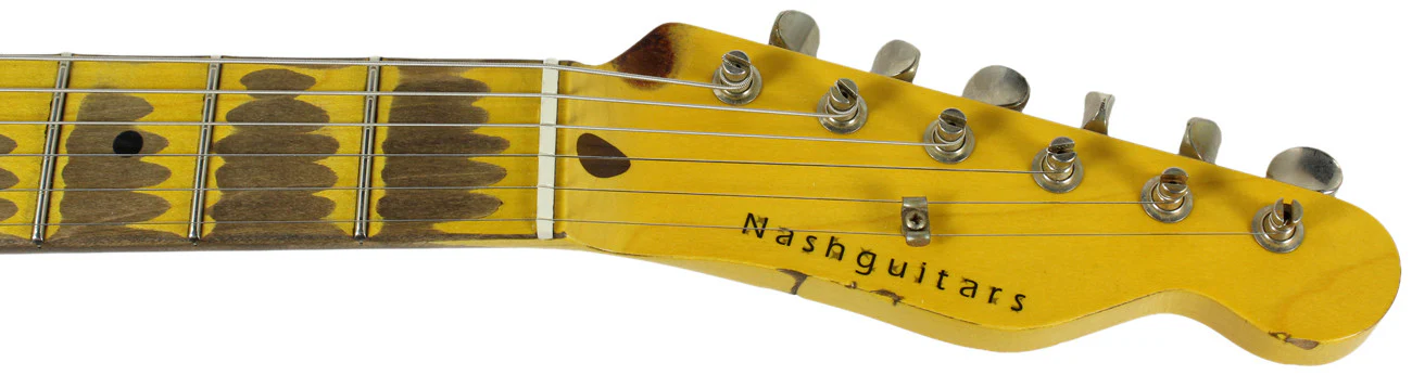 Nash T63 Guitar, Black over 3 Tone Sunburst, Bigsby, Humbucker - Image 8