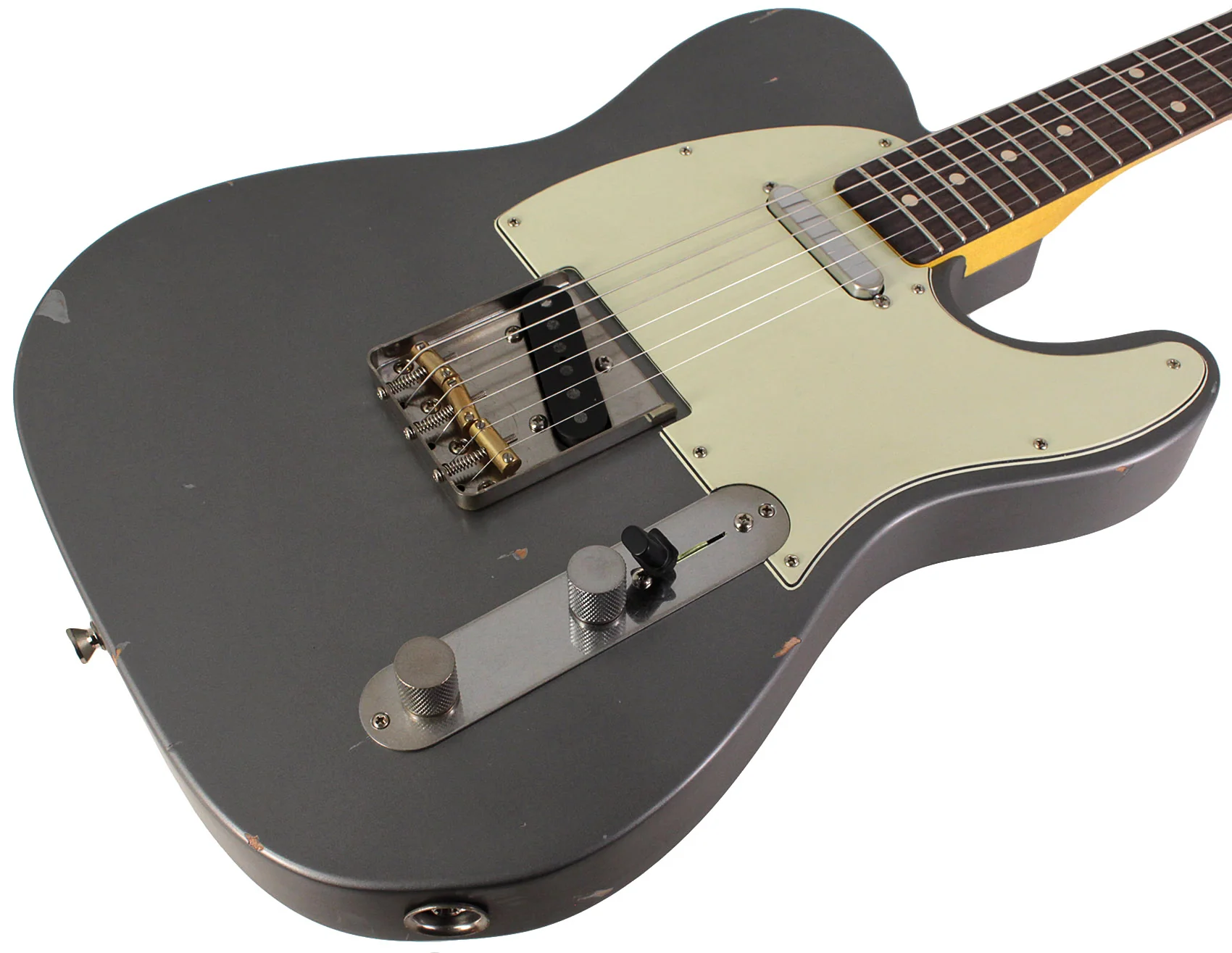 Nash T63 Guitar, Charcoal Frost Metallic, Light Aging - Image 2