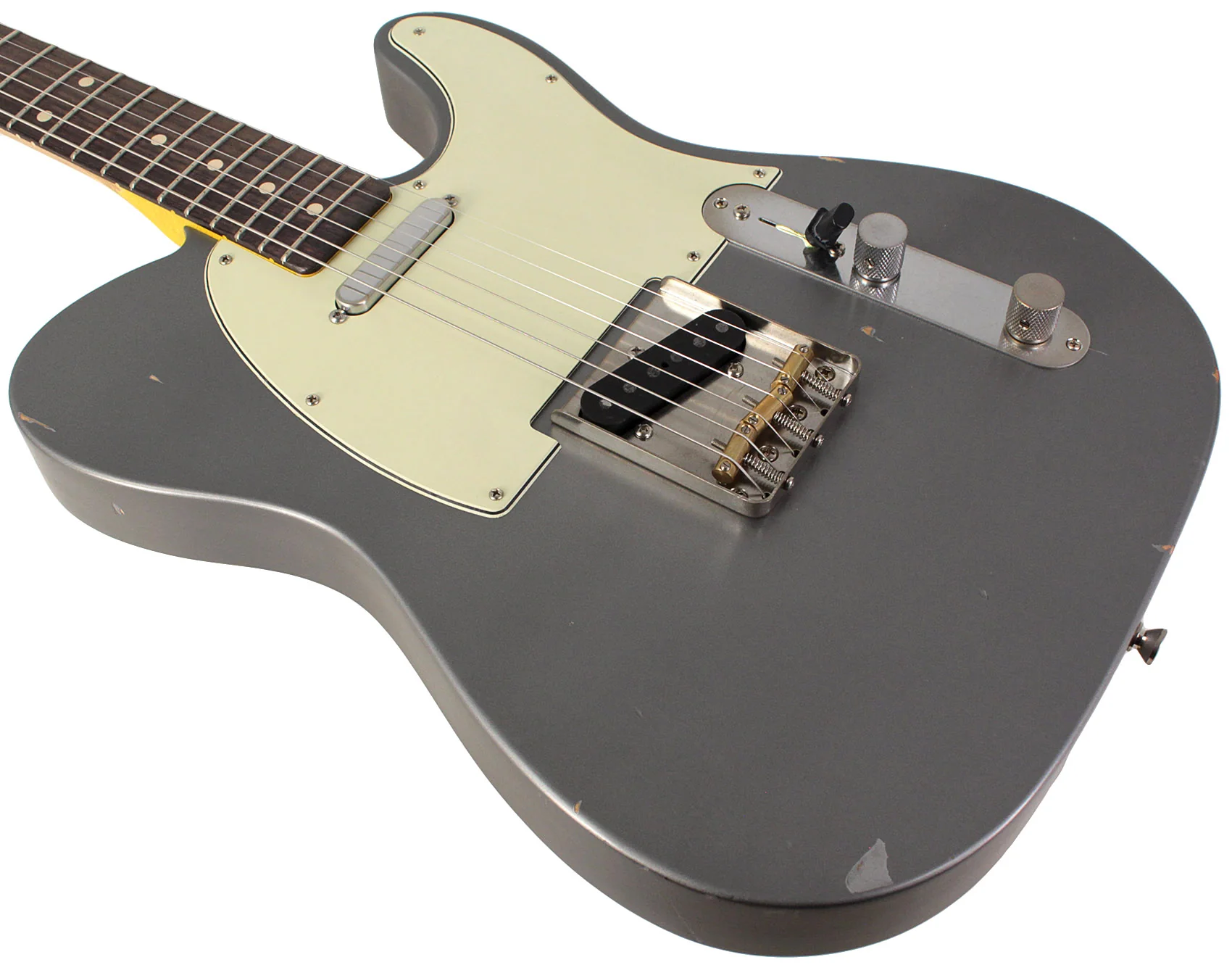 Nash T63 Guitar, Charcoal Frost Metallic, Light Aging - Image 4