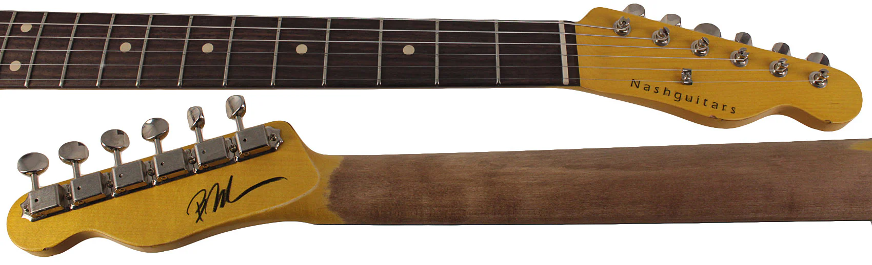 Nash T63 Guitar, Charcoal Frost Metallic, Light Aging - Image 7