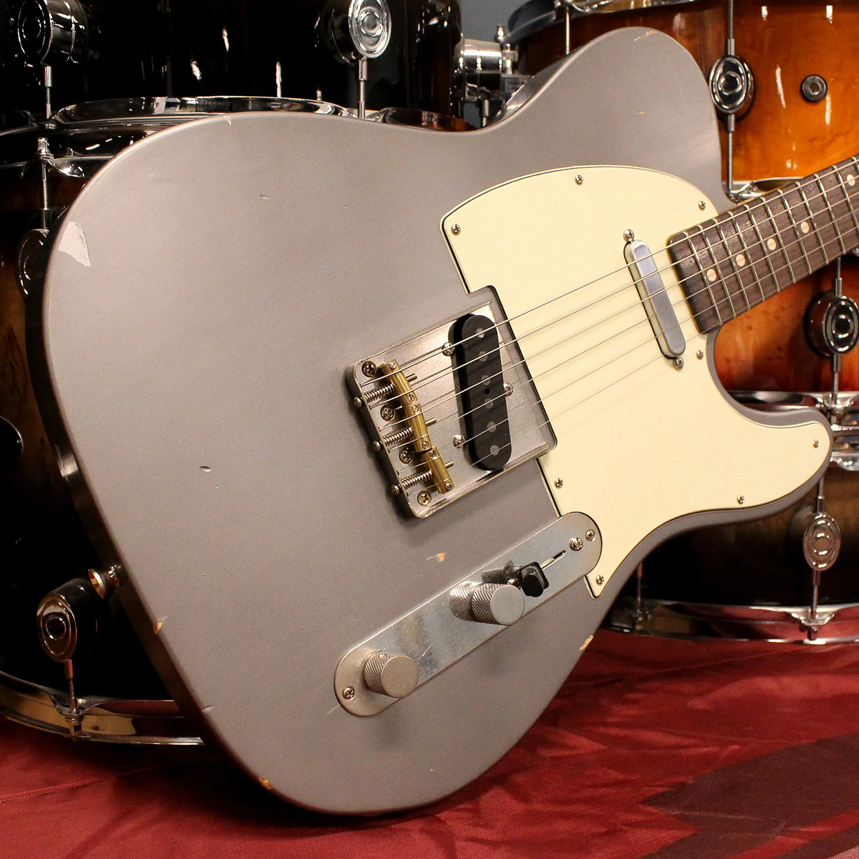 Nash T63 Guitar, Charcoal Frost Metallic, Light Aging - Image 8