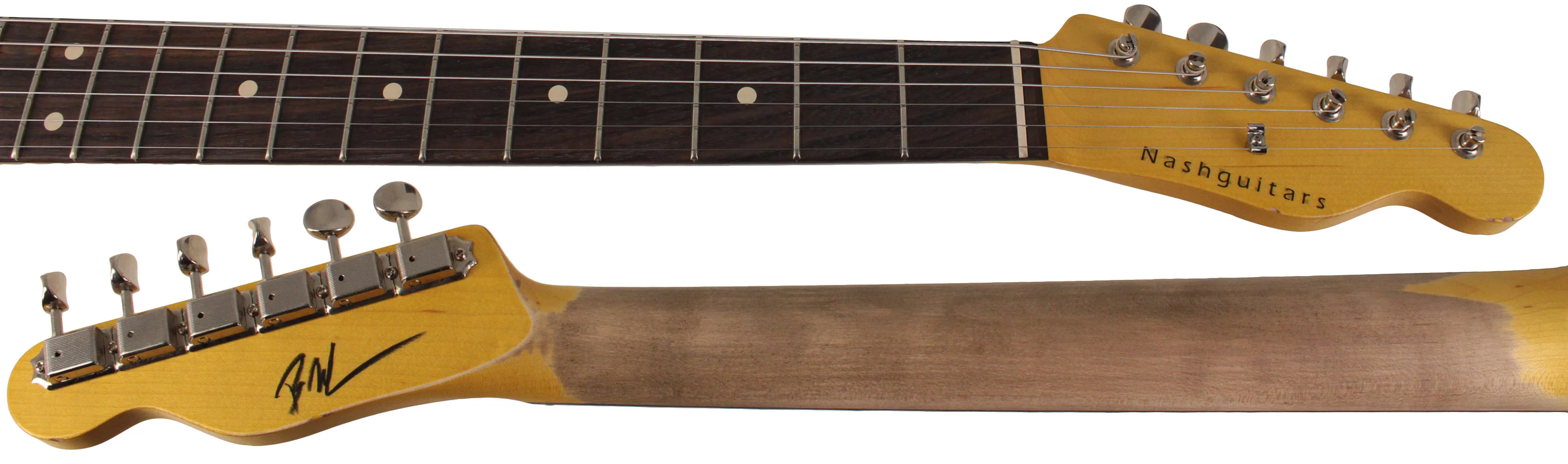 Nash T63 Guitar, Charcoal Frost Metallic, Tortoise Shell, Light Aging - Image 8