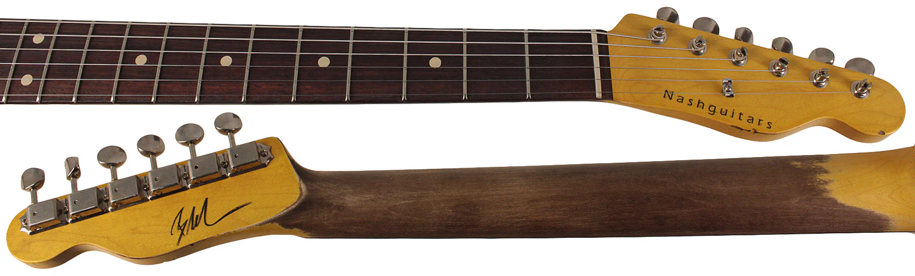 Nash T63 Guitar, Candy Apple Red, Light Aging - Image 8