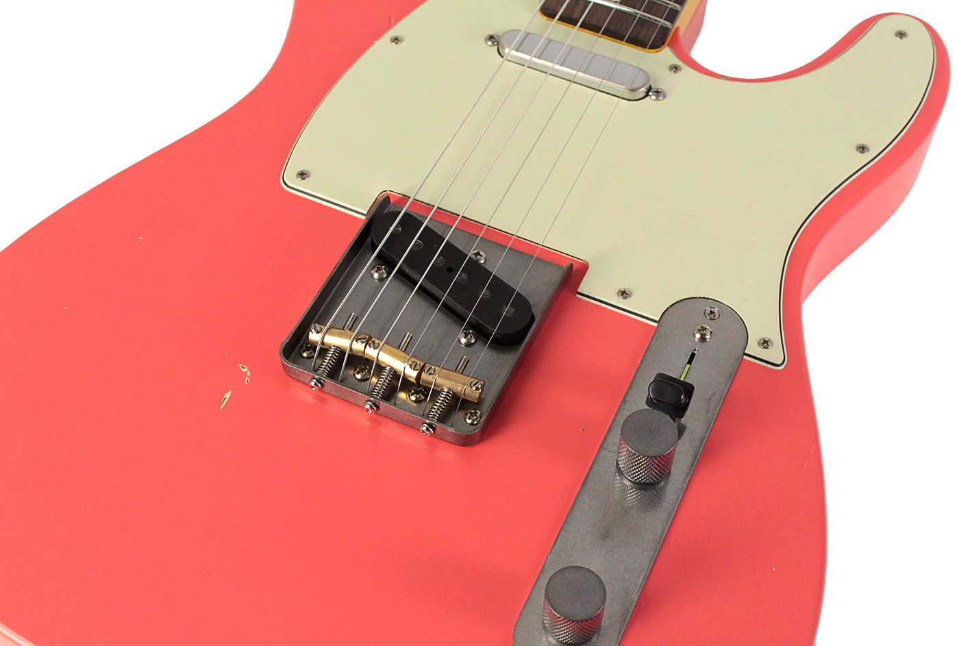 Nash T63 Guitar, Fiesta Red, Light Aging - Image 3