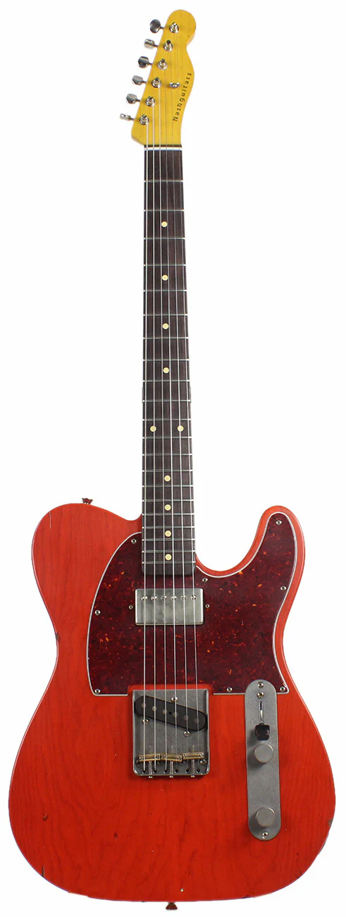 Nash T63 Guitar, Gretsch Orange, Humbucker Neck - Image 2