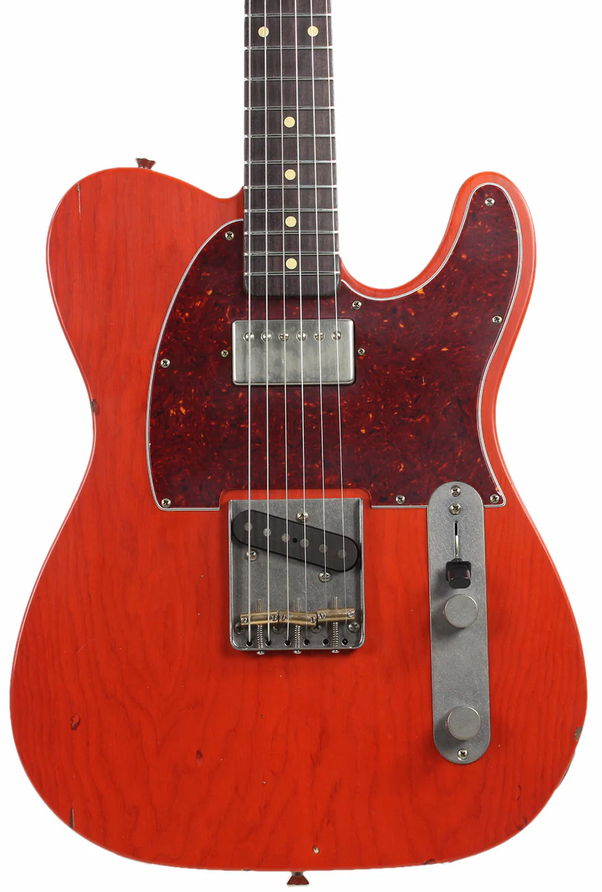 Nash T63 Guitar, Gretsch Orange, Humbucker Neck - Image 3
