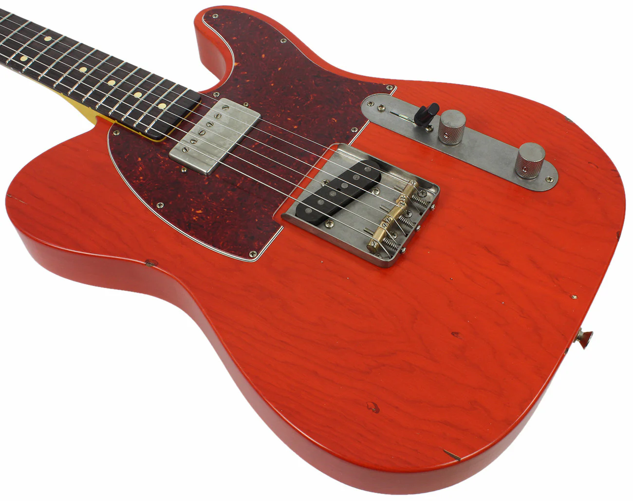 Nash T63 Guitar, Gretsch Orange, Humbucker Neck - Image 6