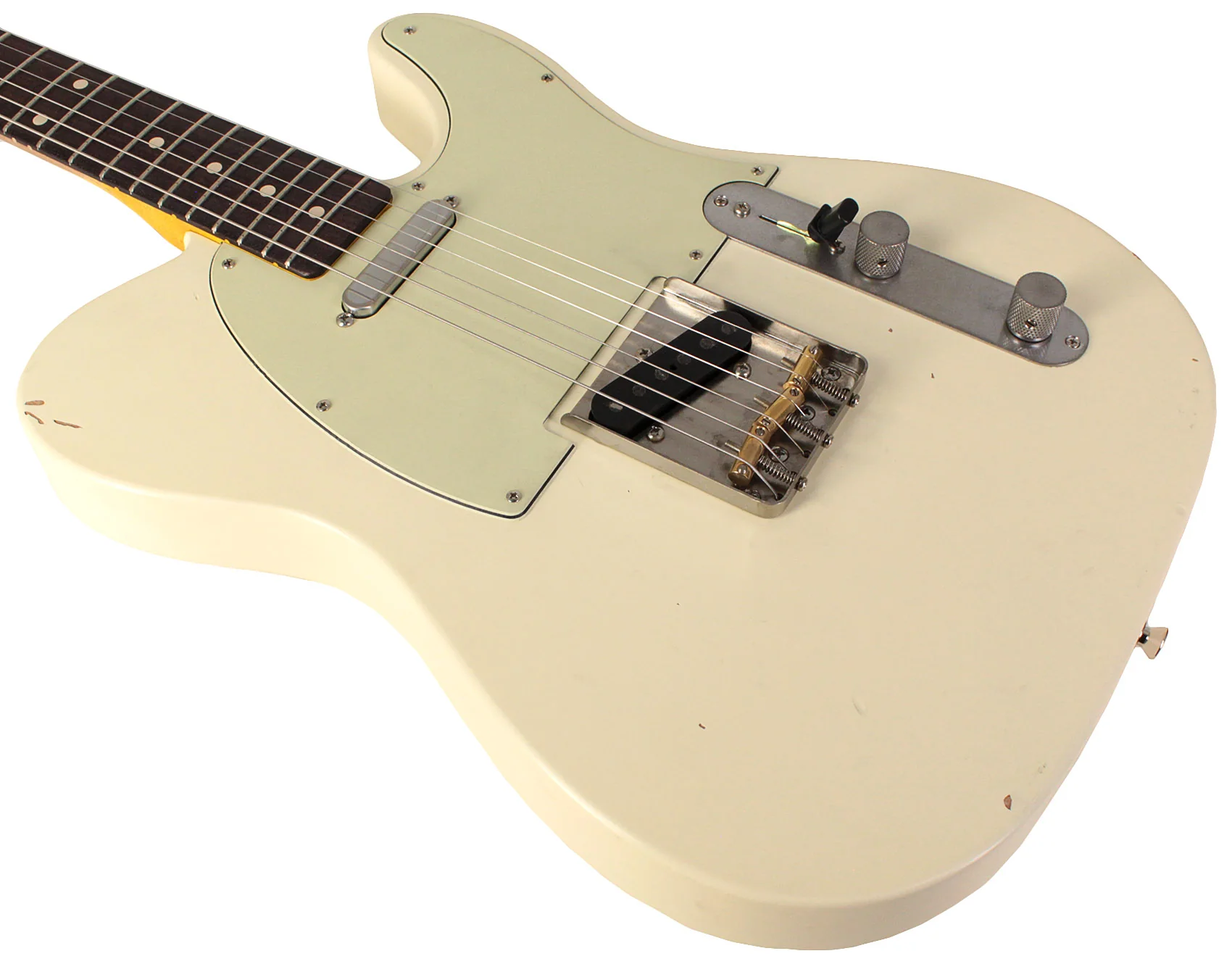 Nash T63 Guitar, Aged Olympic White, Light Aging - Image 4