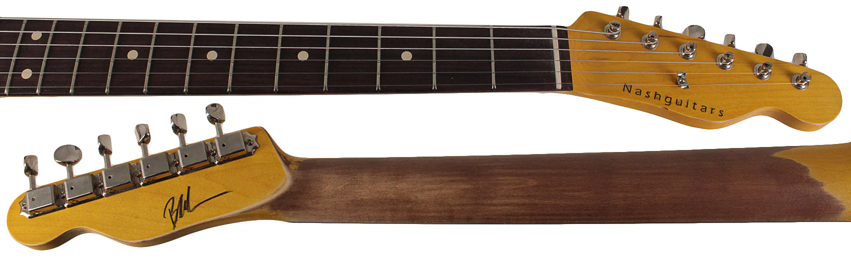 Nash T63 Guitar, Aged Olympic White, Light Aging - Image 8
