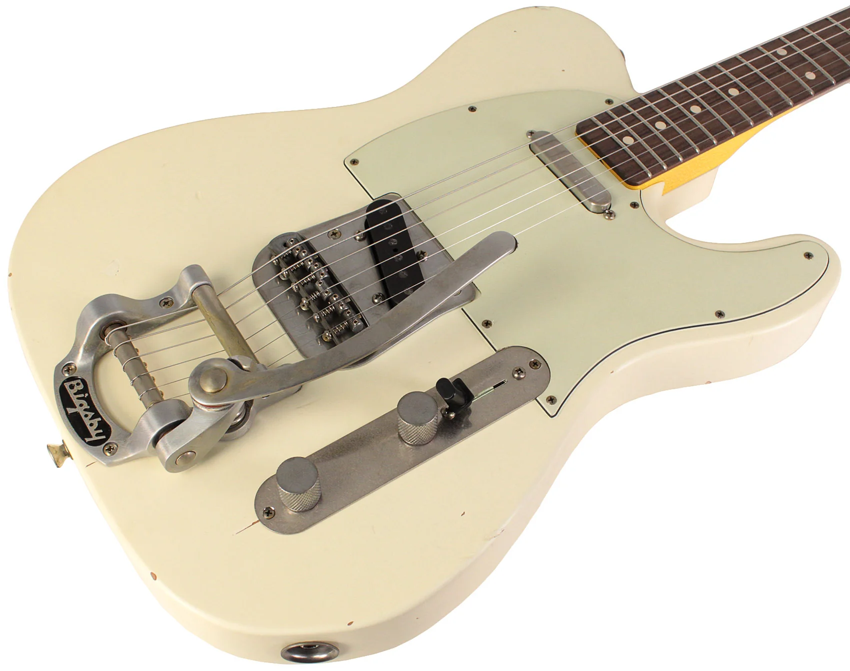 Nash T63 Guitar, Olympic White, Bigsby - Image 2