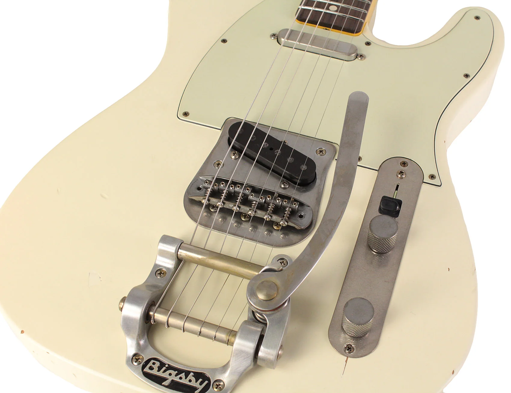 Nash T63 Guitar, Olympic White, Bigsby - Image 3