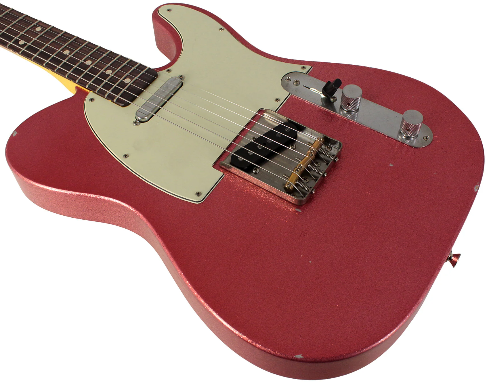 Nash T63 Guitar, Pink Sparkle, Light Aging - Image 5