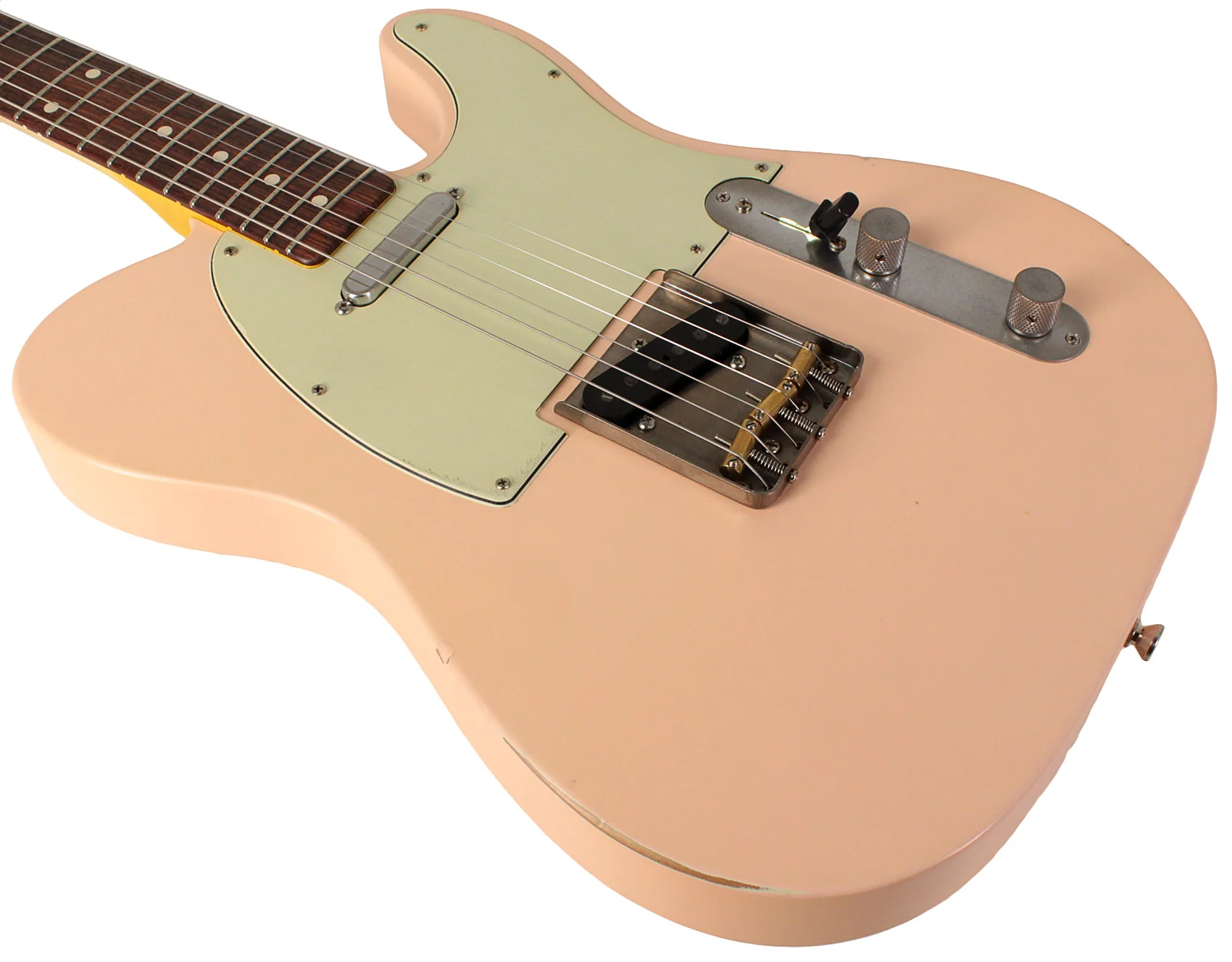 Nash T63 Guitar, Shell Pink, Light Aging - Image 4