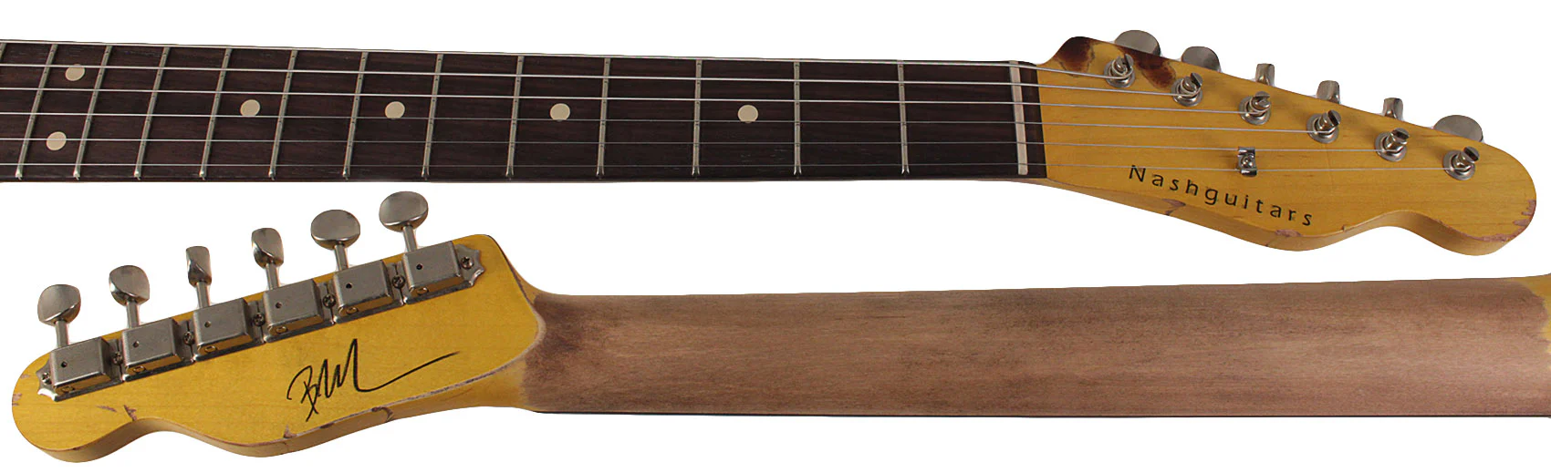 Nash T63 Guitar, Shell Pink, Extra Heavy Aging - Image 8