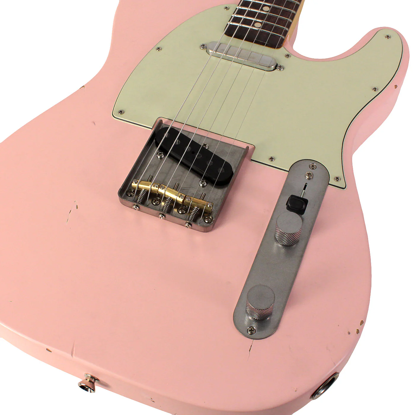 Nash T63 Guitar, Shell Pink, Light Aging - Image 3