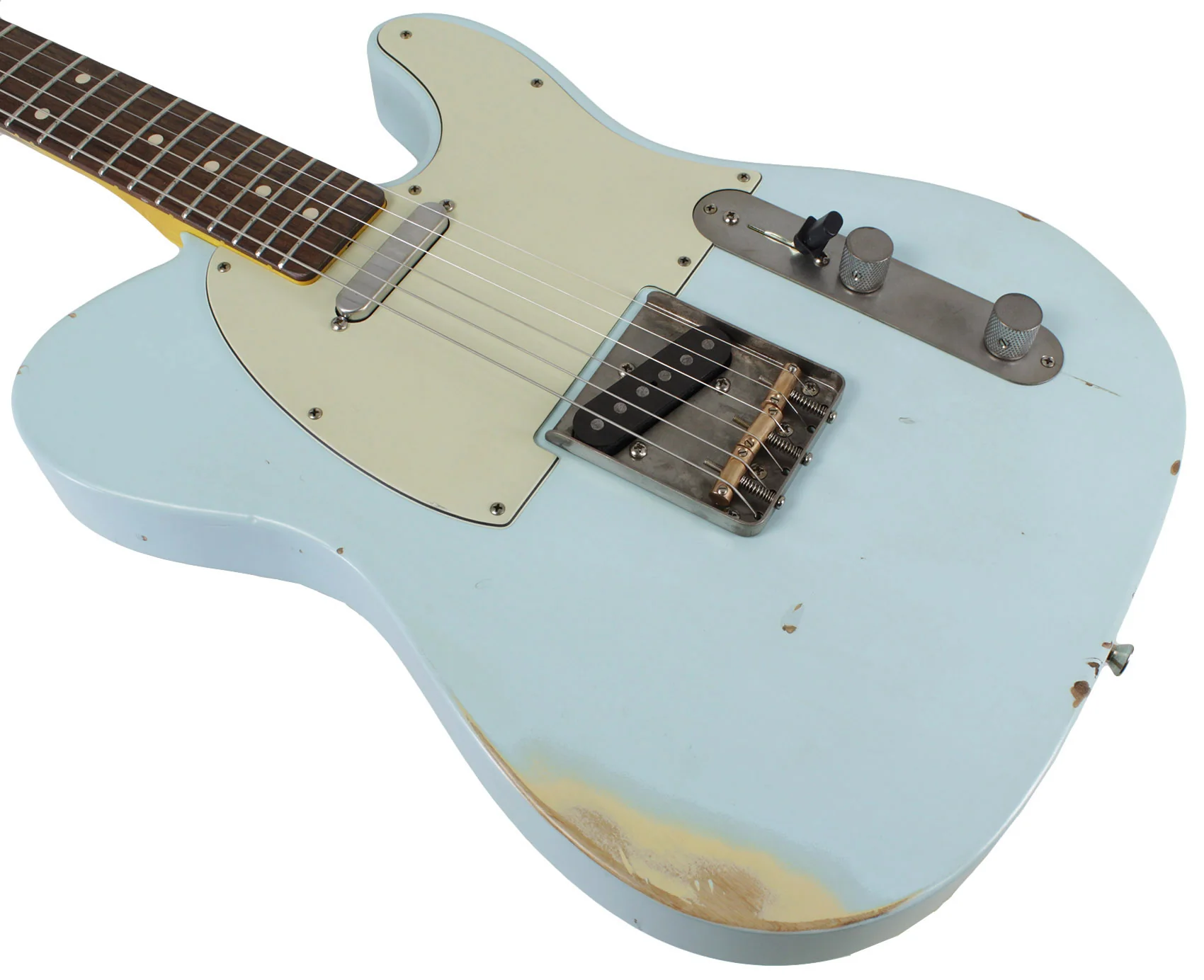 Nash T63 Guitar, Sonic Blue, Medium Aging - Image 4
