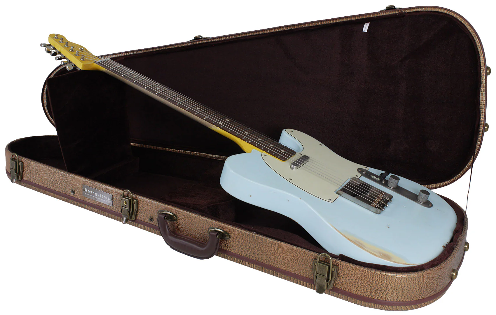 Nash T63 Guitar, Sonic Blue, Medium Aging - Image 9