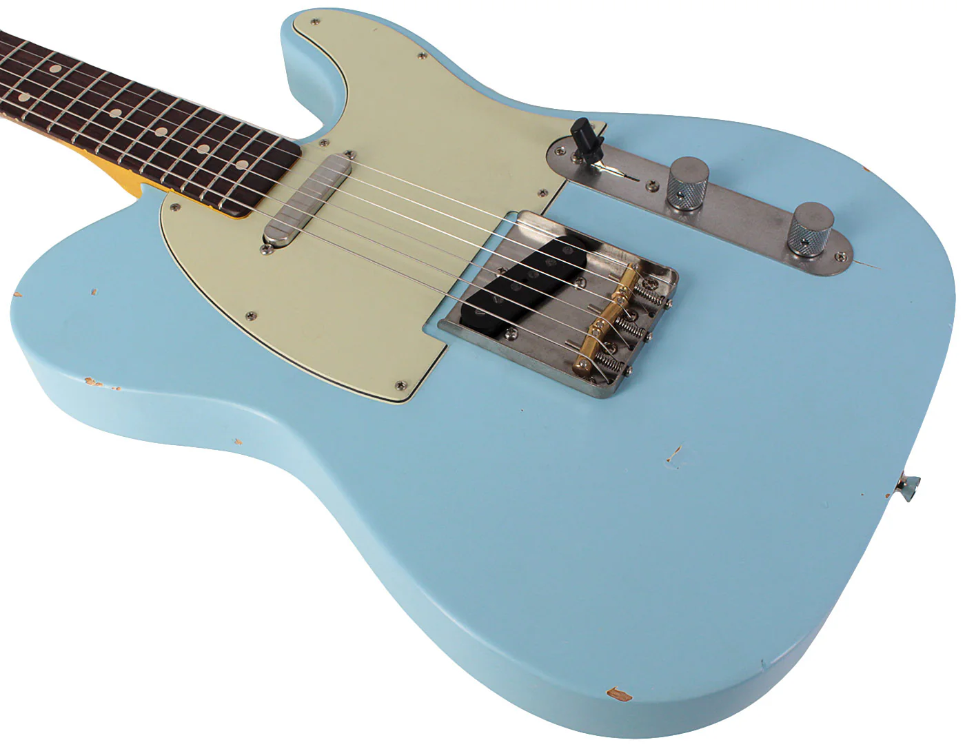 Nash T63 Guitar, Sonic Blue, Light Aging - Image 4