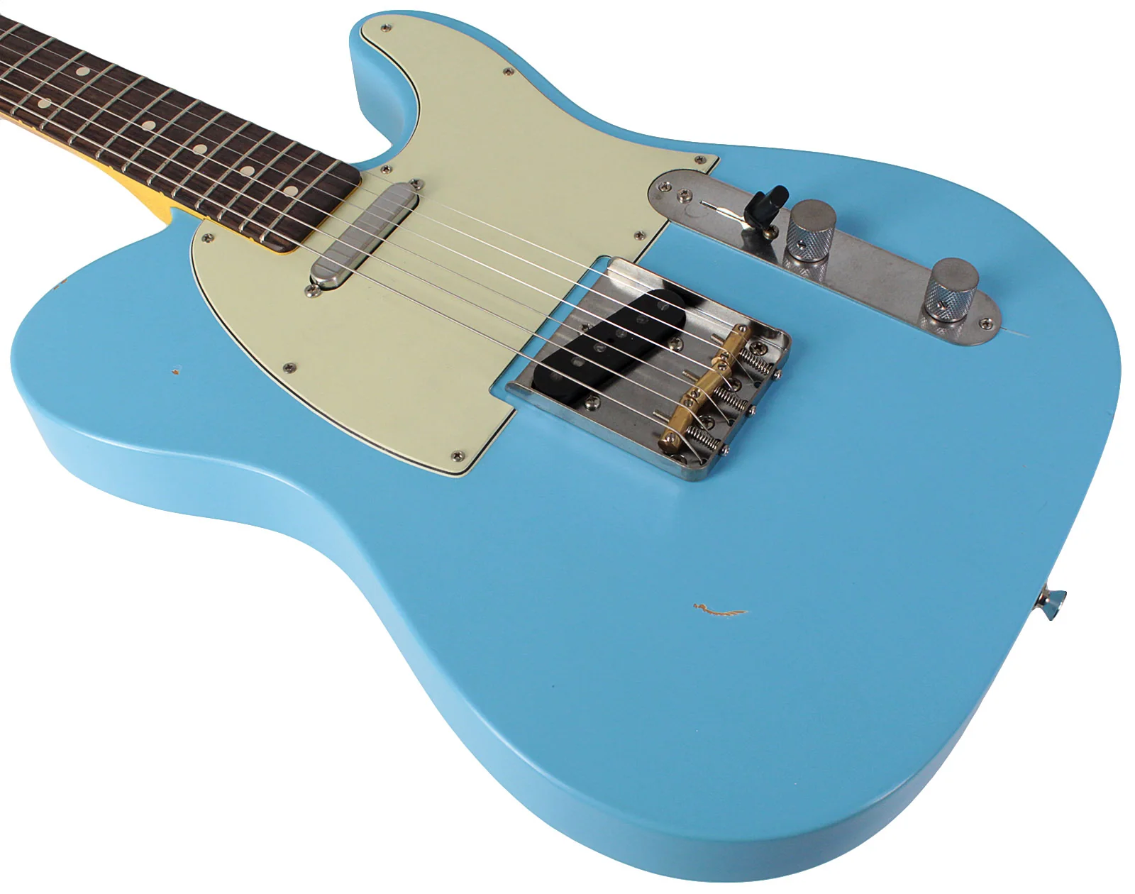 Nash T63 Guitar, Daphne Blue, Light Aging - Image 4
