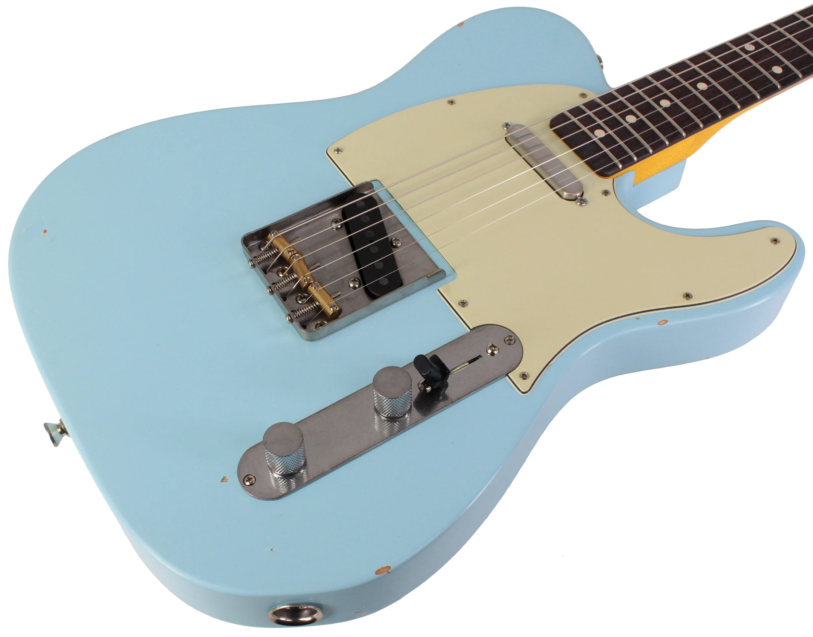 Nash T63 Guitar, Sonic Blue, Light Aging - Image 2