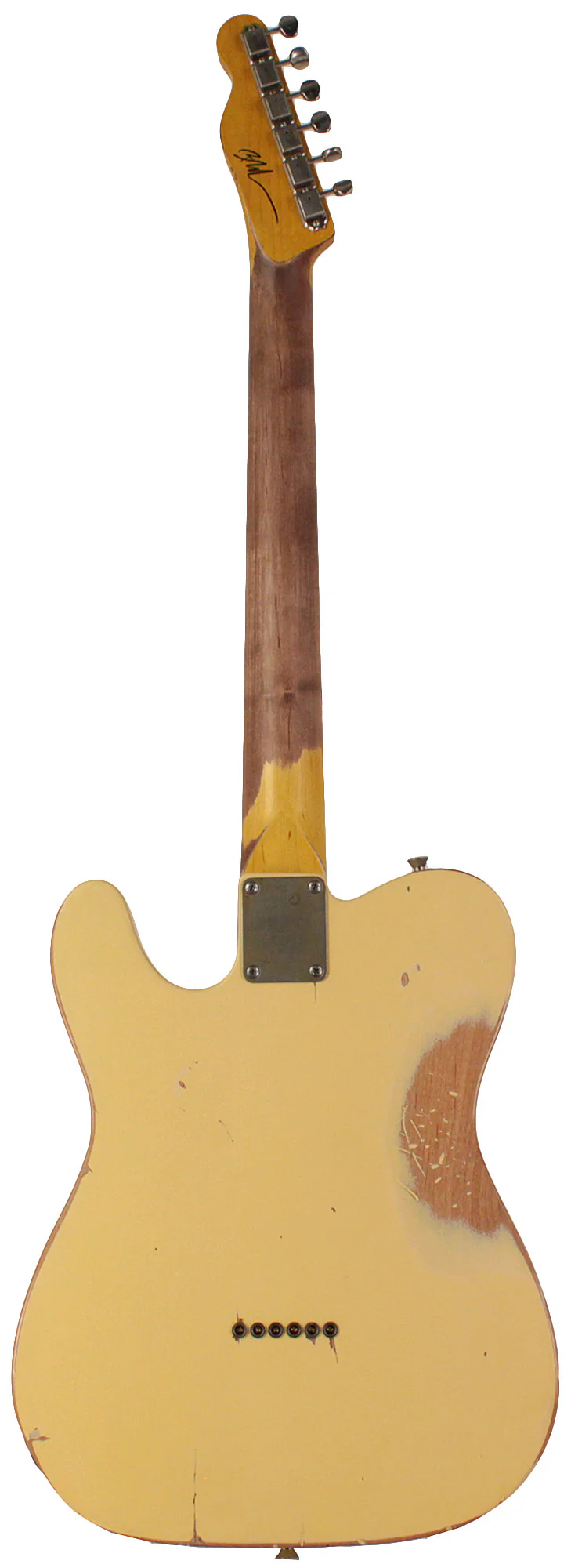 Nash T63 Guitar, Vintage White, Heavy Aging, Tortoise Shell - Image 7